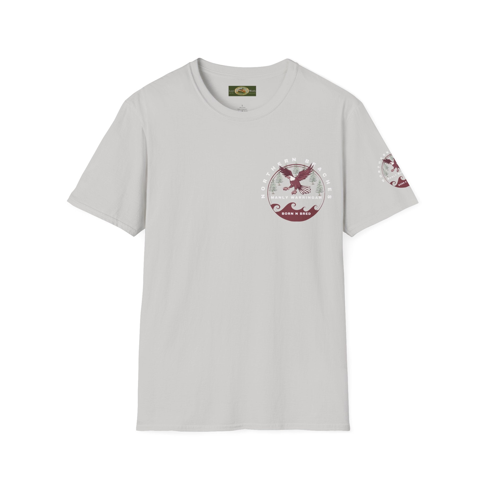 Manly Warringah Born and Bred Unisex T-Shirt Printify