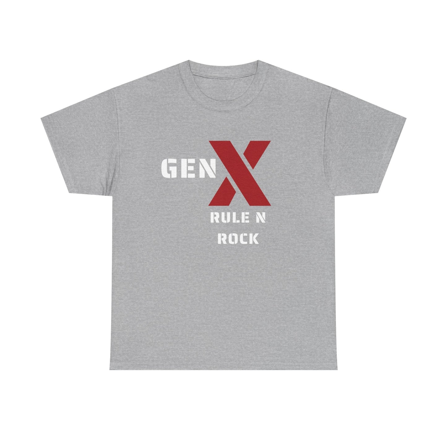 Gen X Rule N Rock Unisex Tee - Vintage Style Music T-Shirt, Casual Wear, Gift for Gen X, Music Lovers, Nostalgia Apparel 