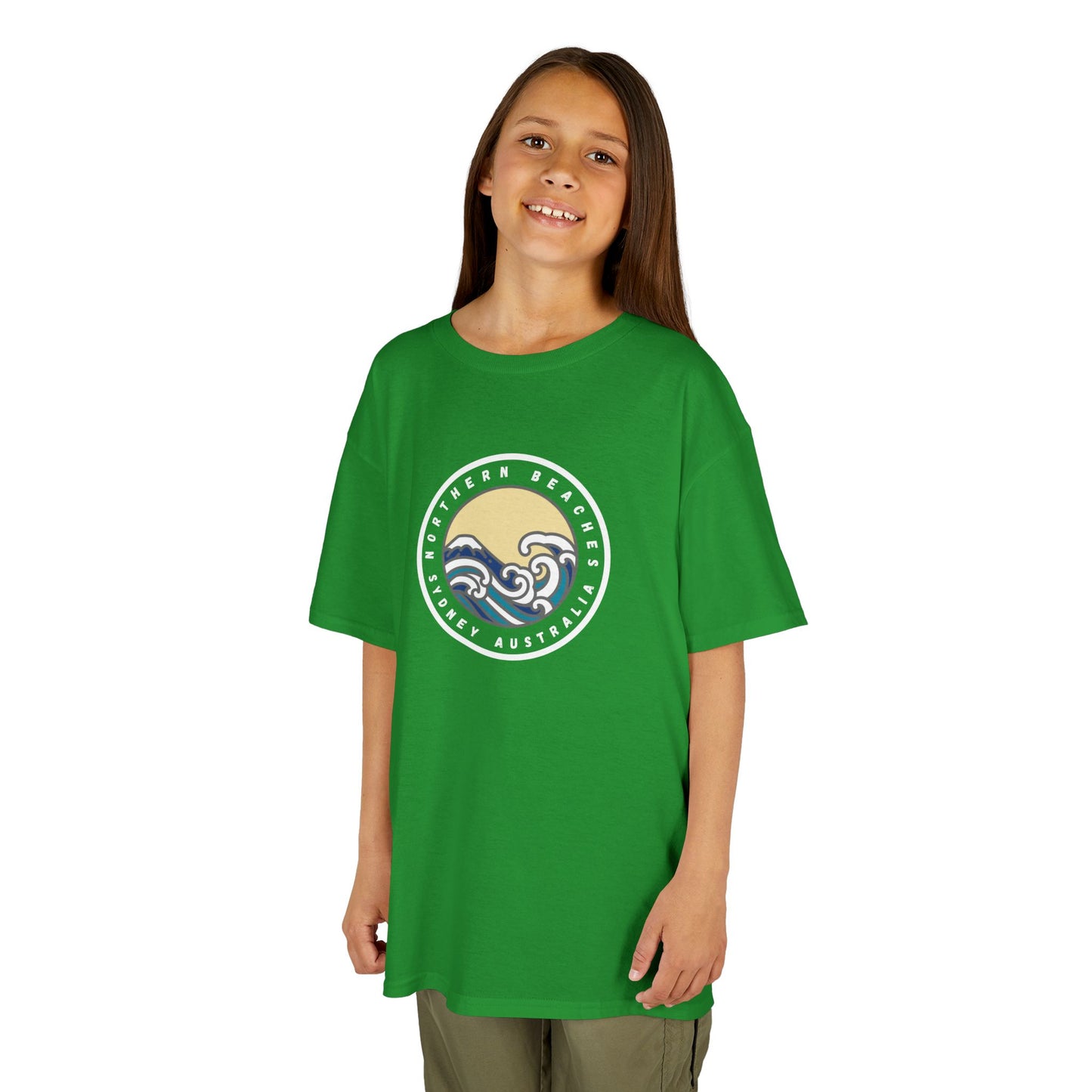 Ocean Wave Kids Cotton Tee – Northern Beaches logo