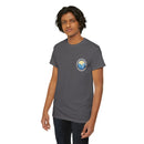 Heavy Cotton T-Shirt with free Canva custom designed logo front and back 