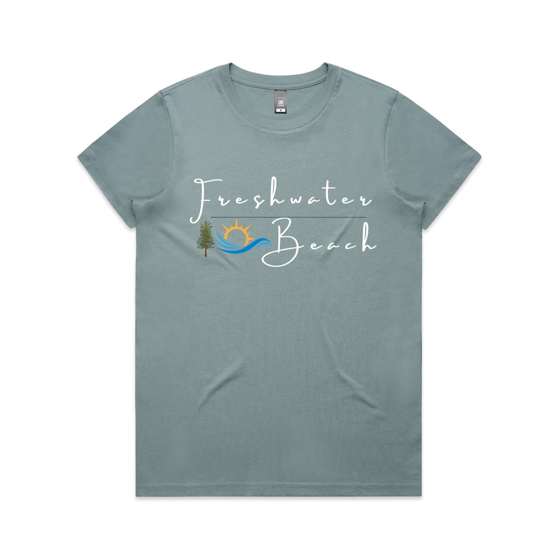 Lost Manly custom logo Freshwater Beach edition AS Colour Women's Maple Tee - Lost Manly Shop