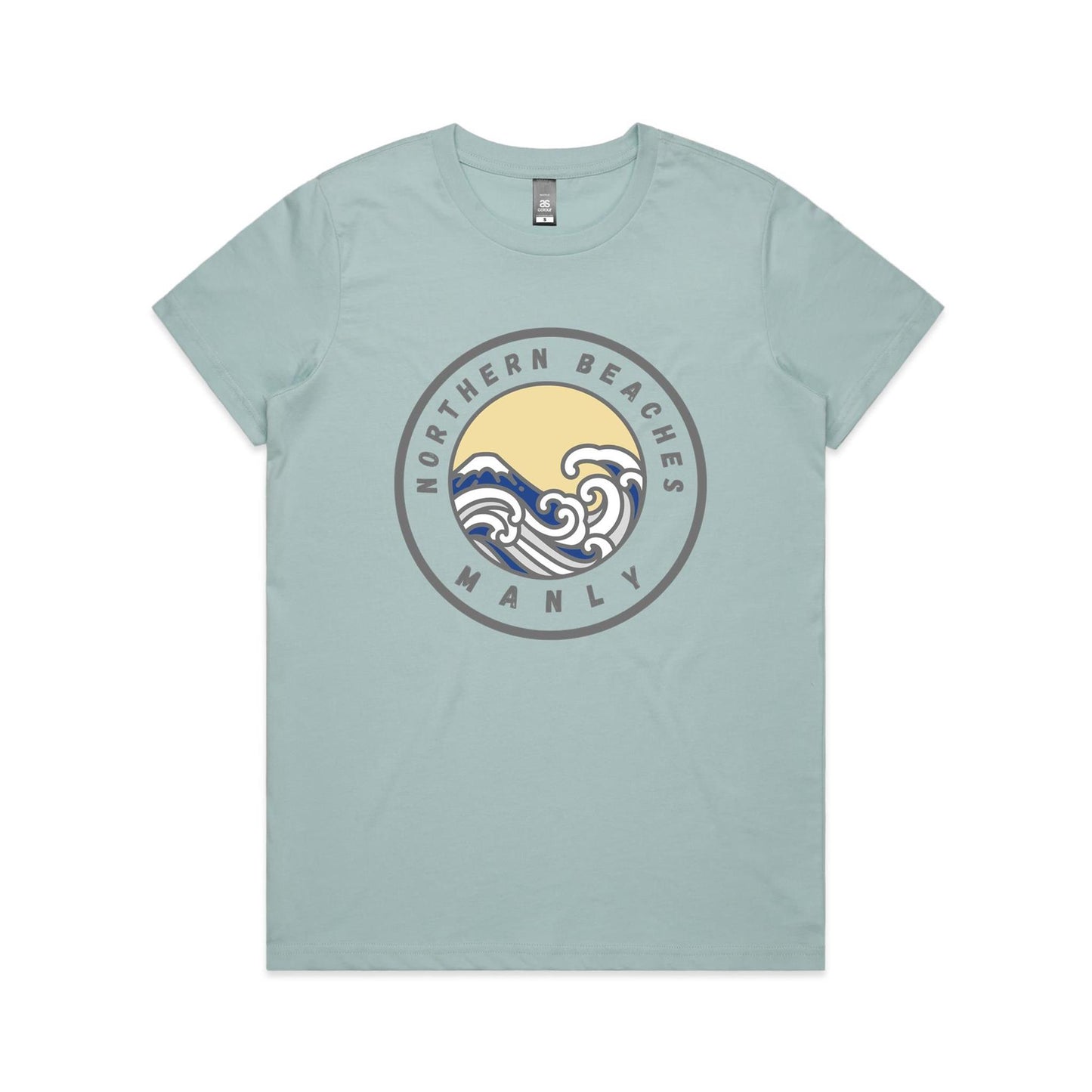Lost Manly Custom Logo Northern Beaches Manly Edition AS Colour Women's Maple Tee - Lost Manly Shop