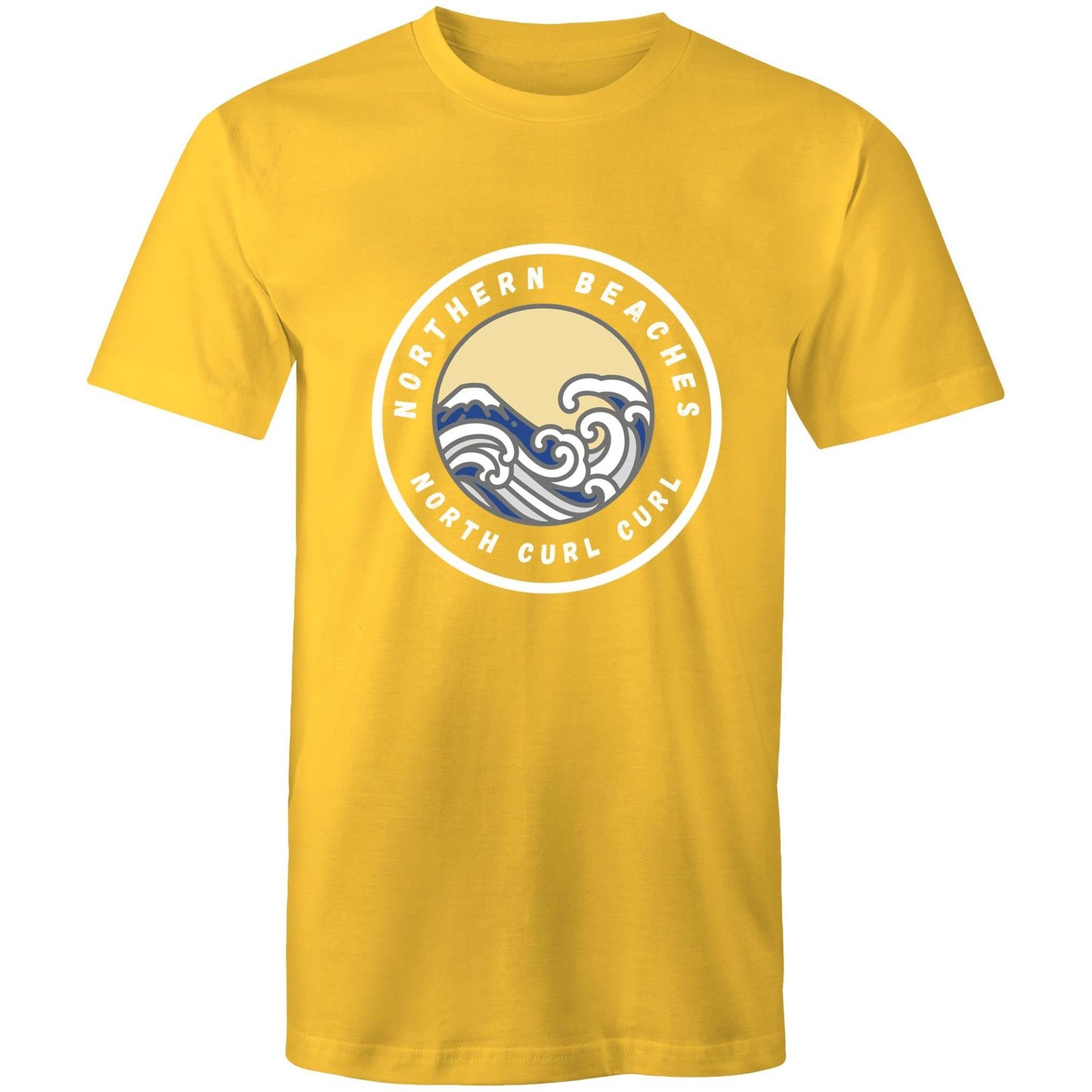 AS Colour Staple - Mens T-Shirt North Curl Curl logo front - Lost Manly Shop