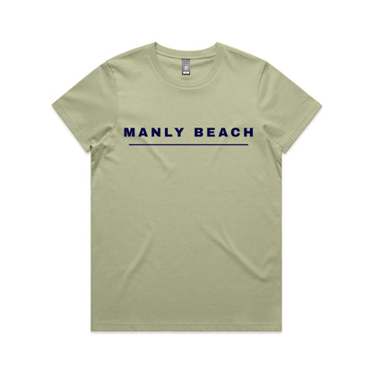 Lost Manly Custom Manly Beach Logo Edition AS Colour Women's Maple Tee - Lost Manly Shop