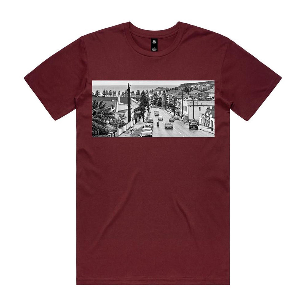 Vintage Manly Tyre Man Cotton T-Shirt | Northern Beaches