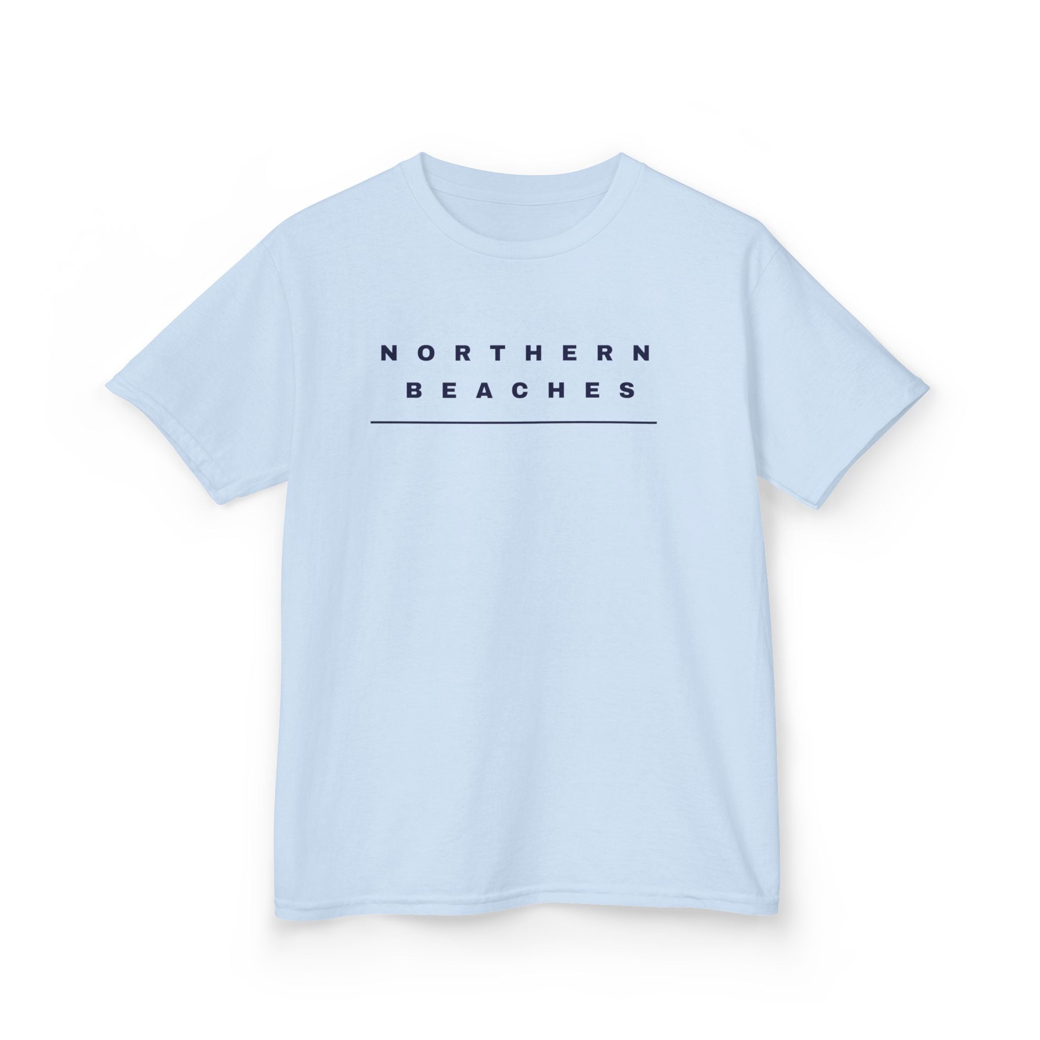 Northern Beaches Kids Heavy Cotton Tee with custom logo design 
