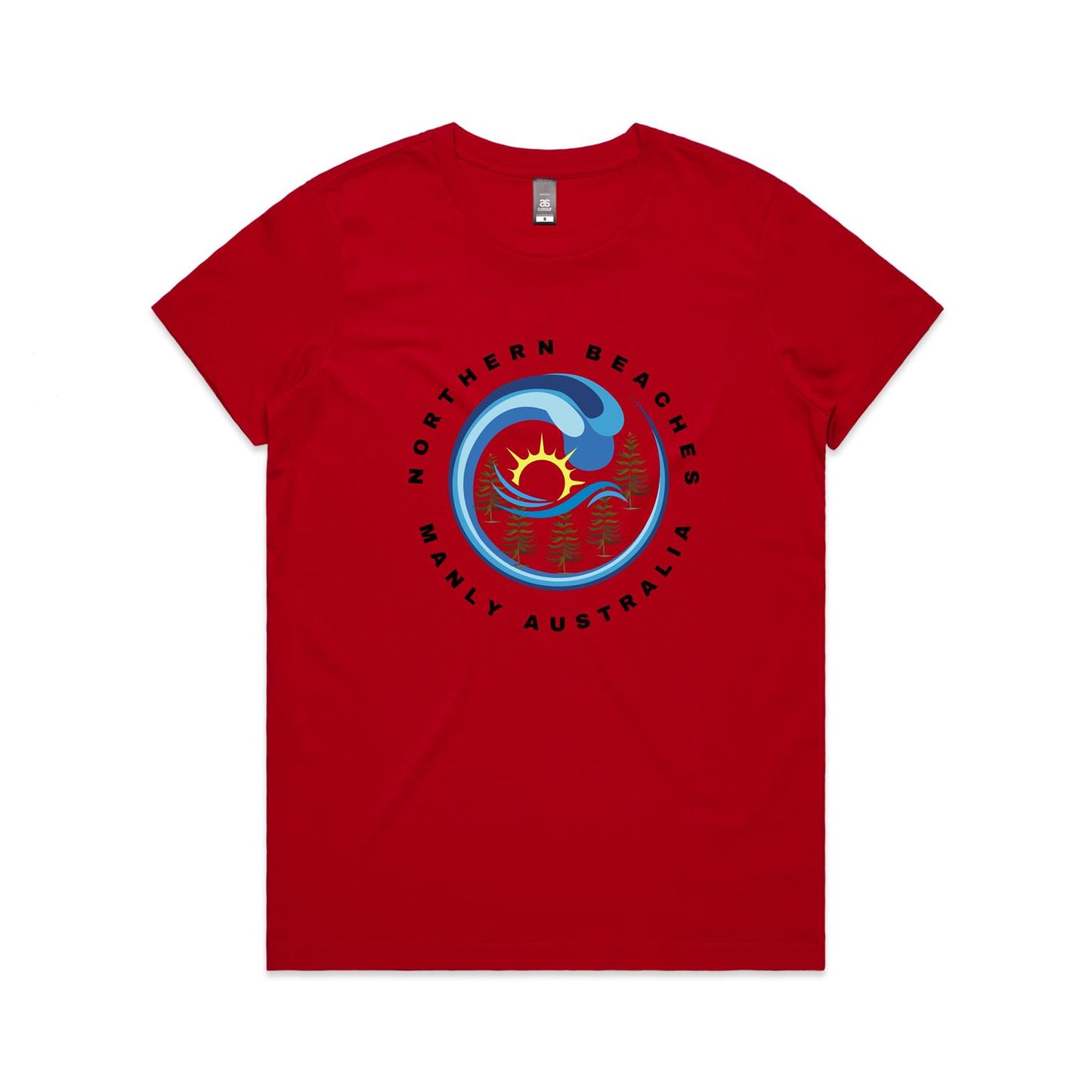 Lost Manly custom logo Manly AS Colour Women's Maple Tee - Lost Manly Shop