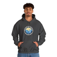 Hoodie with free Canva custom design logo front back Bondi bnb/Bilgola 
