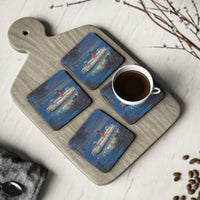Cork Coasters Kanangra Ferry painting Printify