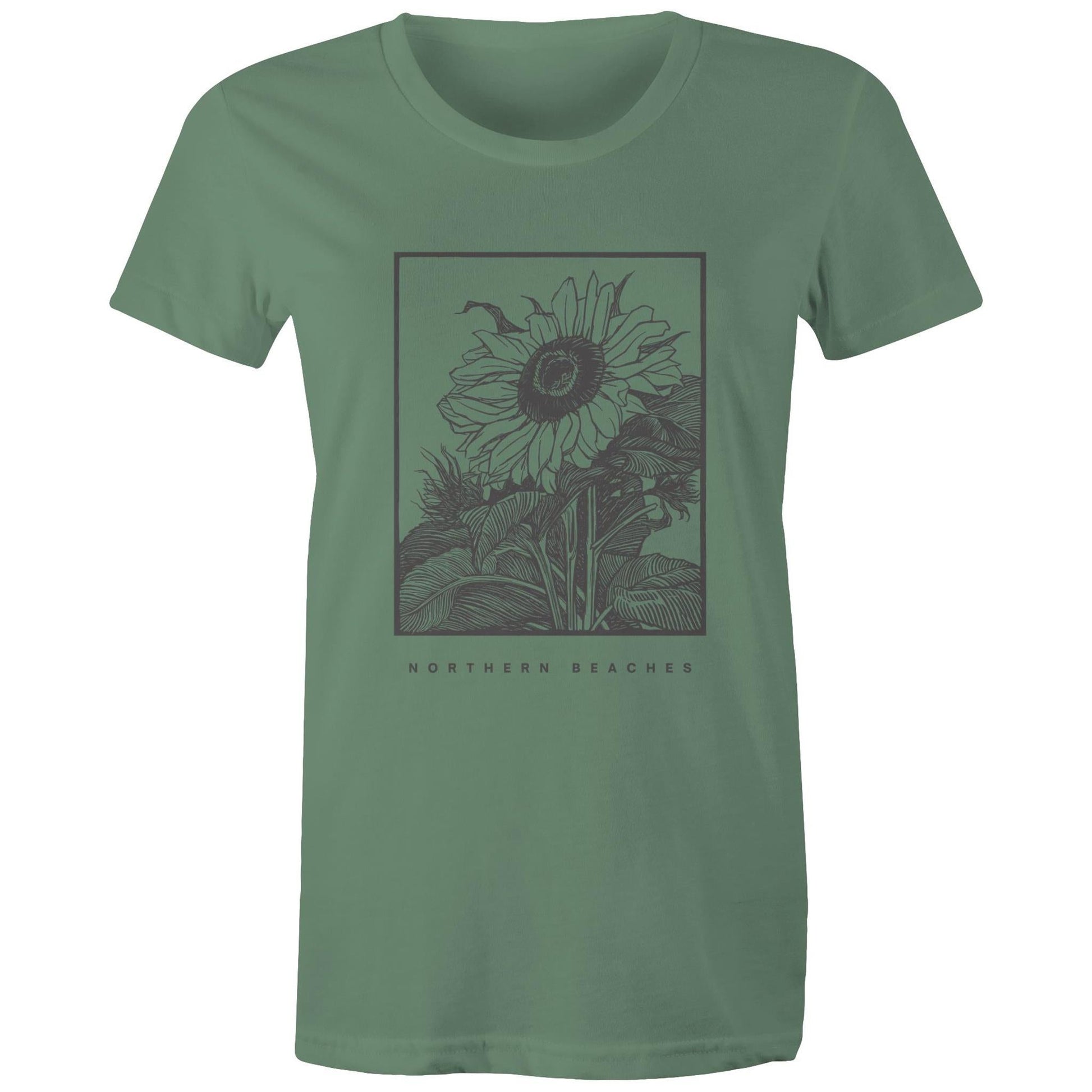 Women's Maple Tee Sunflower Northern Beaches Print 