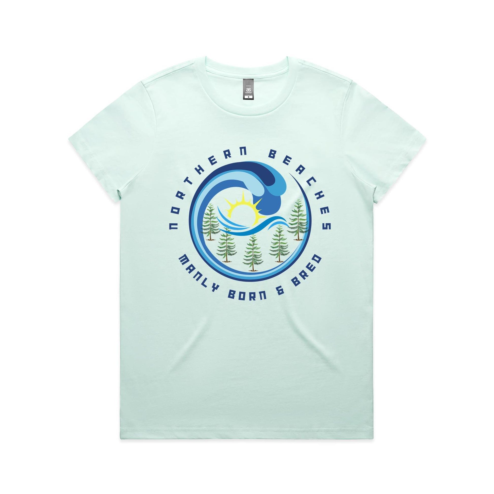 Lost Manly Custom Manly Beach Logo Edition AS Colour Women's Maple Tee - Lost Manly Shop