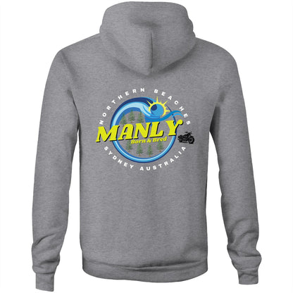 Lost Manly custom logo The Manly Barry Born & Bred edition AS Colour - Stencil Hood - Lost Manly Shop