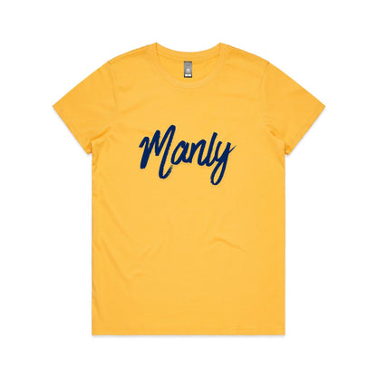Lost Manly Custom Logo Manly Edition AS Colour Women's Maple Tee - Lost Manly Shop