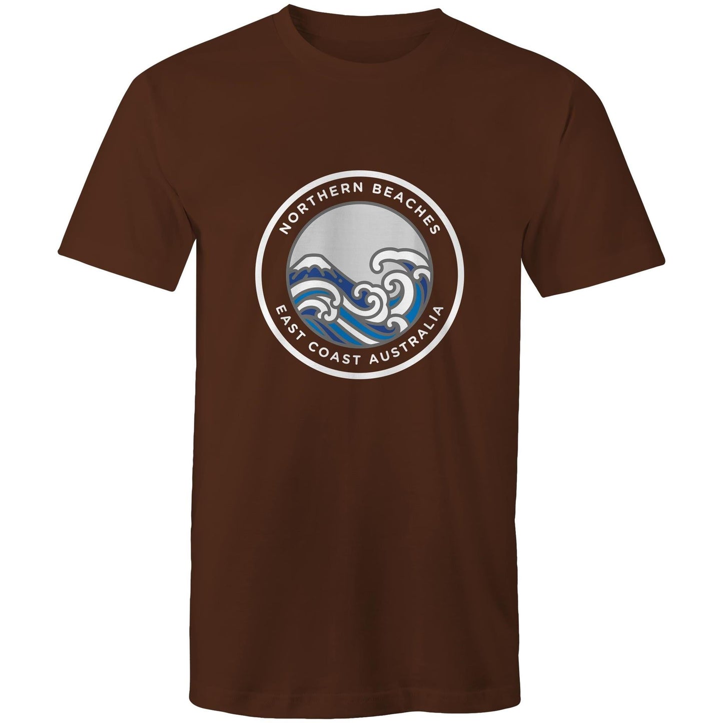 Northern Beaches East Coast Australia logo on Quality Cotton Adult T-Shirt Ogo Merch