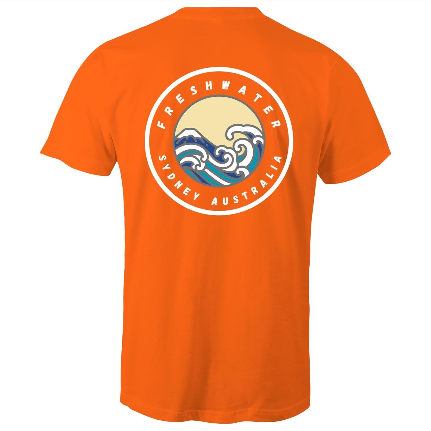 AS Colour Staple - Mens T-Shirt Freshwater Sydney Australia logo back white font - Lost Manly Shop
