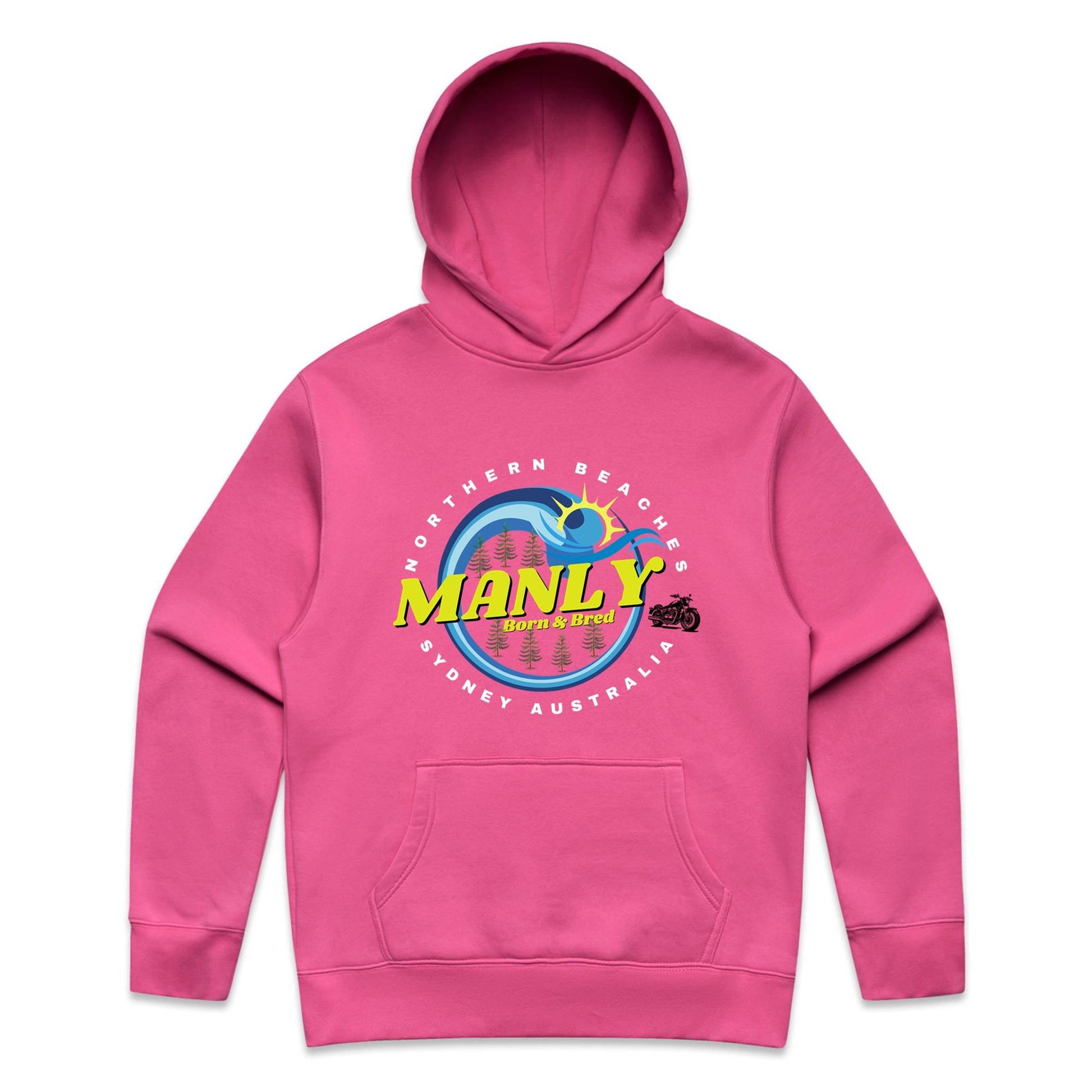 Lost Manly custom logo The Manly Barry Born & Bred edition AS Colour Relax Hood - Lost Manly Shop