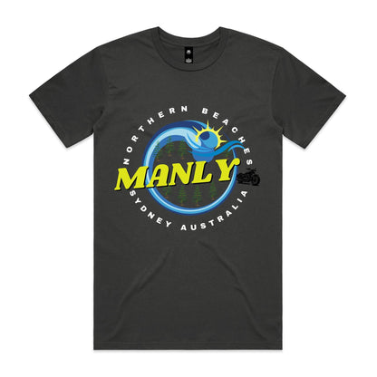 Lost Manly custom logo edition The Manly Barry AS Colour Tee - Lost Manly Shop