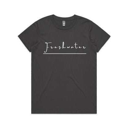 Lost Manly Custom Freshwater Beach Logo Edition AS Colour Women's Maple Tee - Lost Manly Shop