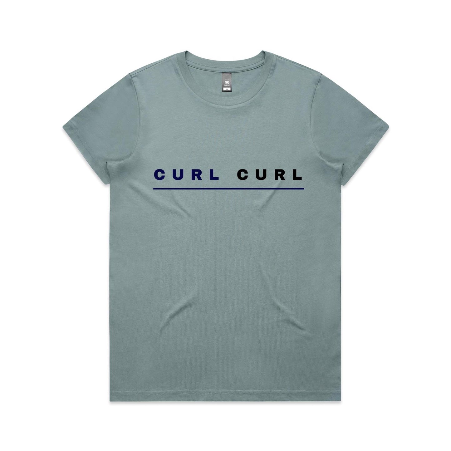 Lost Manly custom logo Curl Curl edition AS Colour Women's Maple Tee - Lost Manly Shop