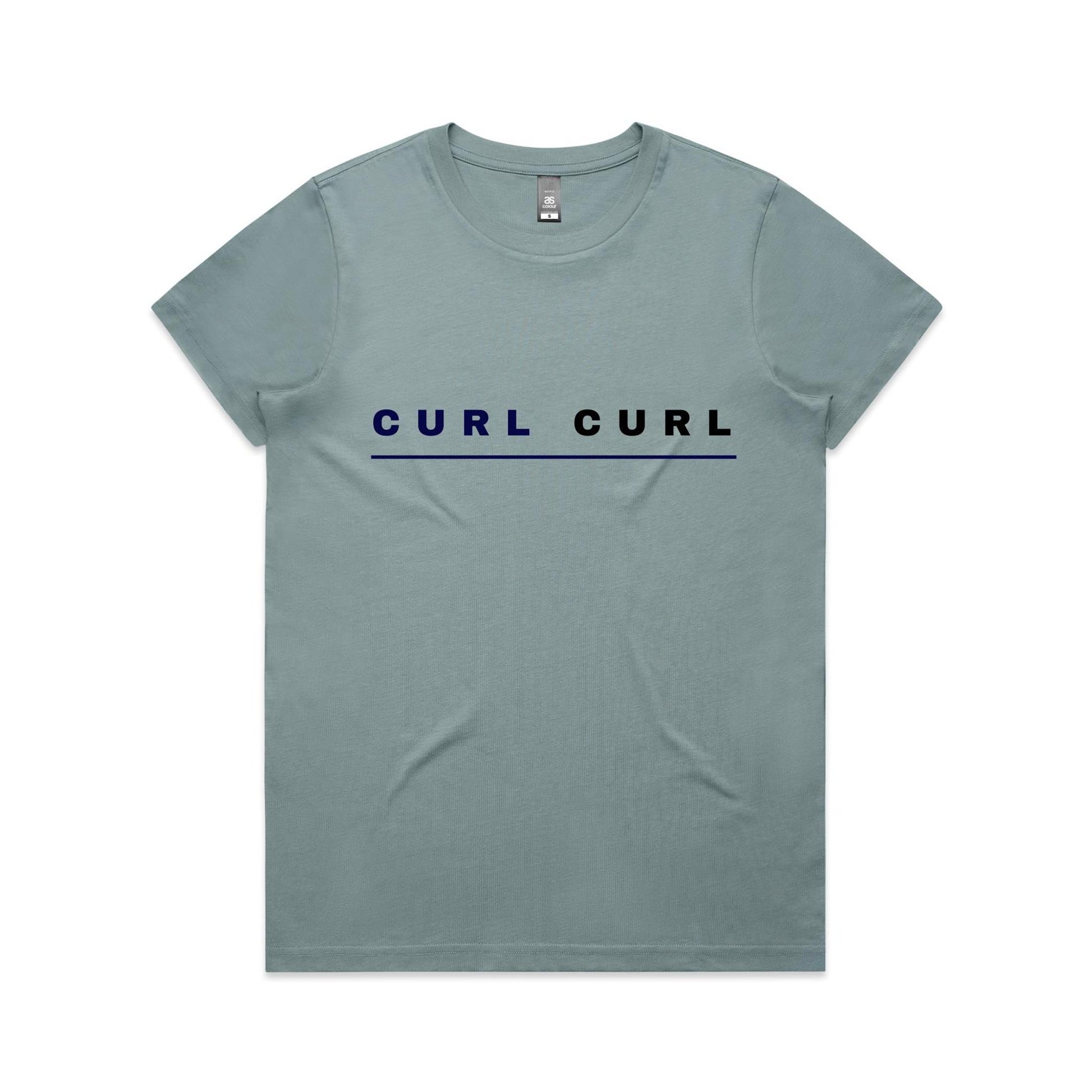 Lost Manly custom logo Curl Curl edition AS Colour Women's Maple Tee - Lost Manly Shop
