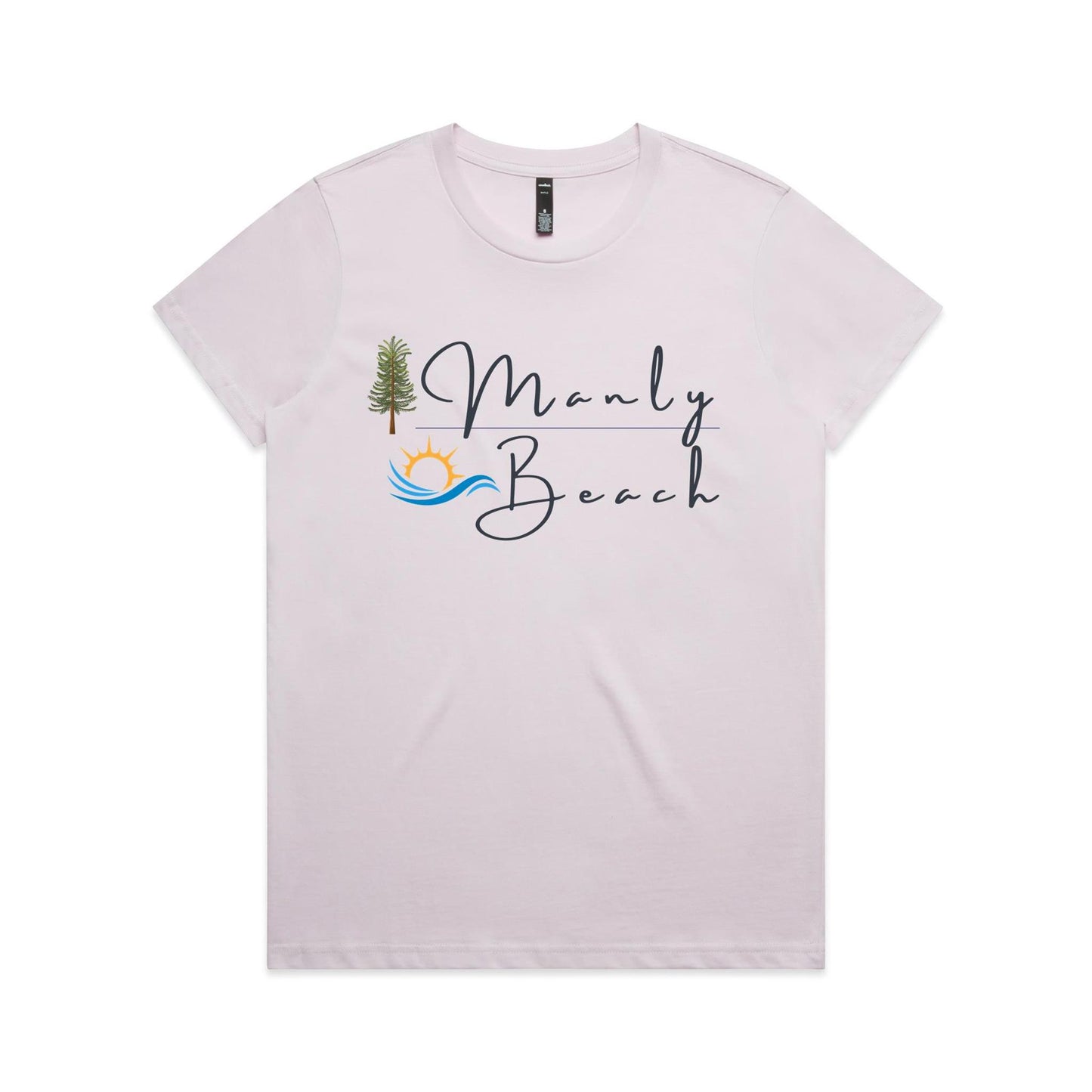 Lost Manly Custom Manly Beach Logo Limited Edition AS Colour Women's Maple Tee - Lost Manly Shop