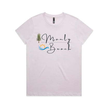 Lost Manly Custom Manly Beach Logo Limited Edition AS Colour Women's Maple Tee - Lost Manly Shop