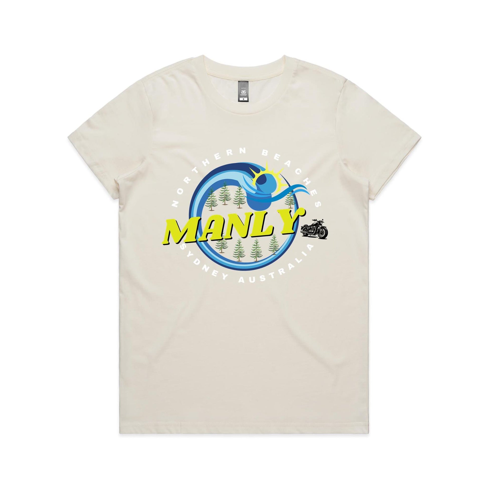 Lost Manly custom logo The Manly Barry AS Colour Women's Maple Tee - Lost Manly Shop