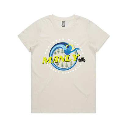 Lost Manly custom logo The Manly Barry AS Colour Women's Maple Tee - Lost Manly Shop