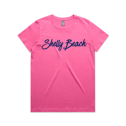 Lost Manly Custom Shelly Beach Logo Edition AS Colour Women's Maple Tee - Lost Manly Shop