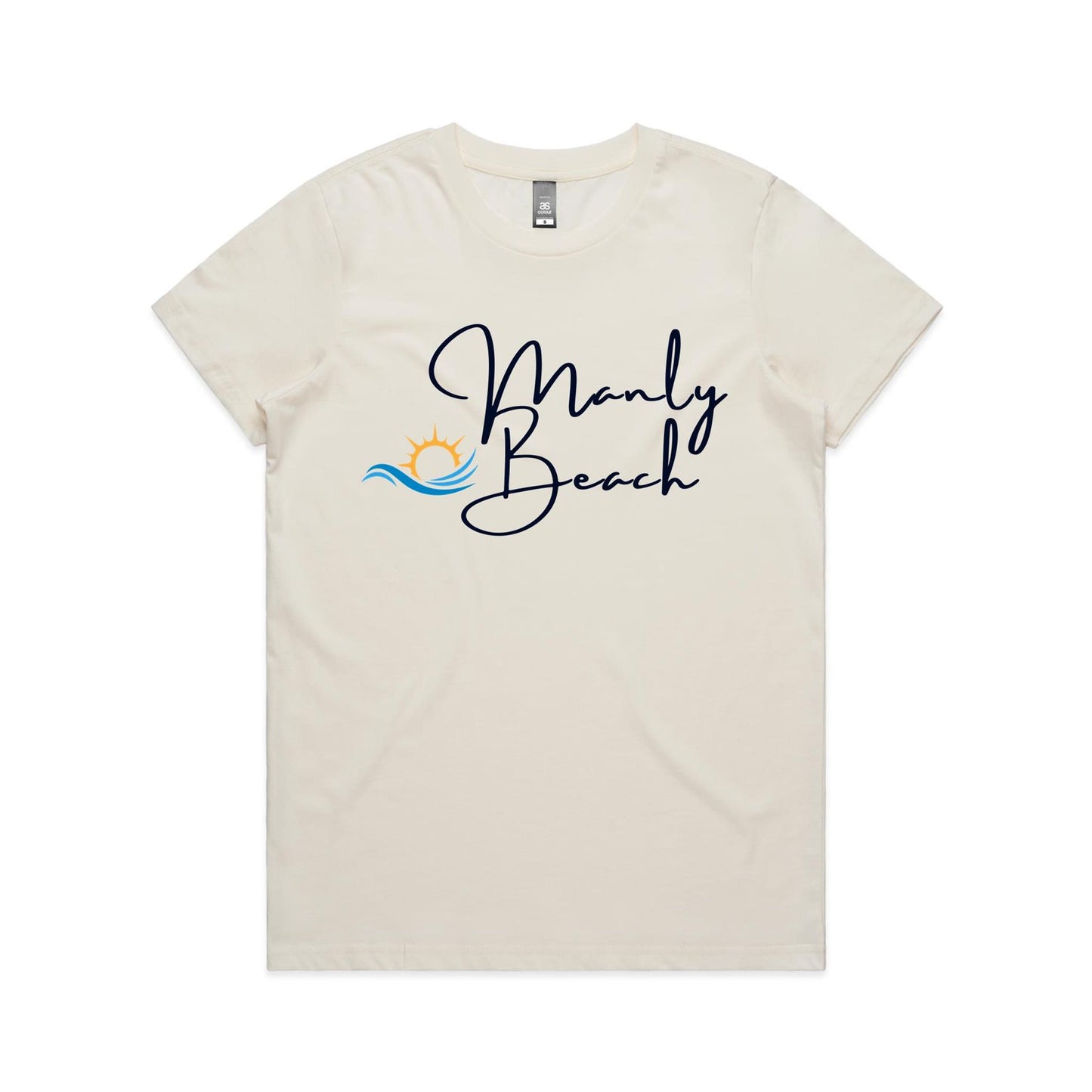 Lost Manly Custom Manly Beach Logo Limited Edition AS Colour Women's Maple Tee - Lost Manly Shop