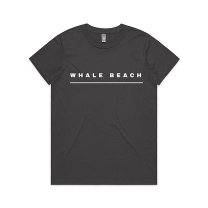 Lost Manly custom logo Whale Beach edition AS Colour Women's Maple Tee - Lost Manly Shop