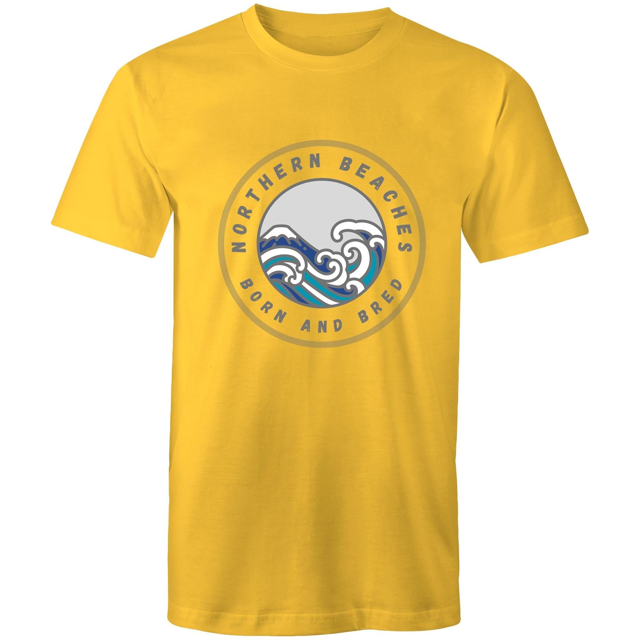 Northern Beaches Born n Bred custom logo printed on AS Colour Staple - Mens T-Shirt 