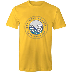Northern Beaches Born n Bred custom logo printed on AS Colour Staple - Mens T-Shirt 