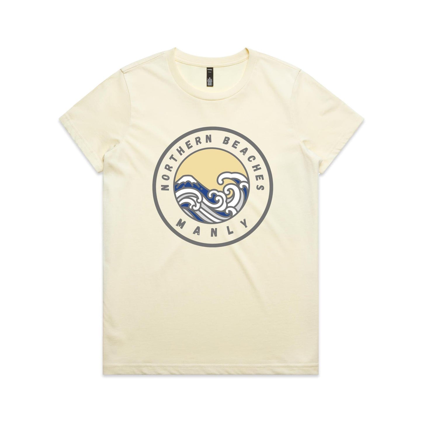 Lost Manly Custom Logo Northern Beaches Manly Edition AS Colour Women's Maple Tee - Lost Manly Shop