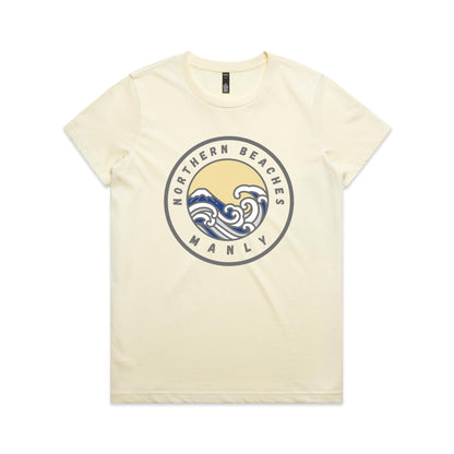 Lost Manly Custom Logo Northern Beaches Manly Edition AS Colour Women's Maple Tee - Lost Manly Shop
