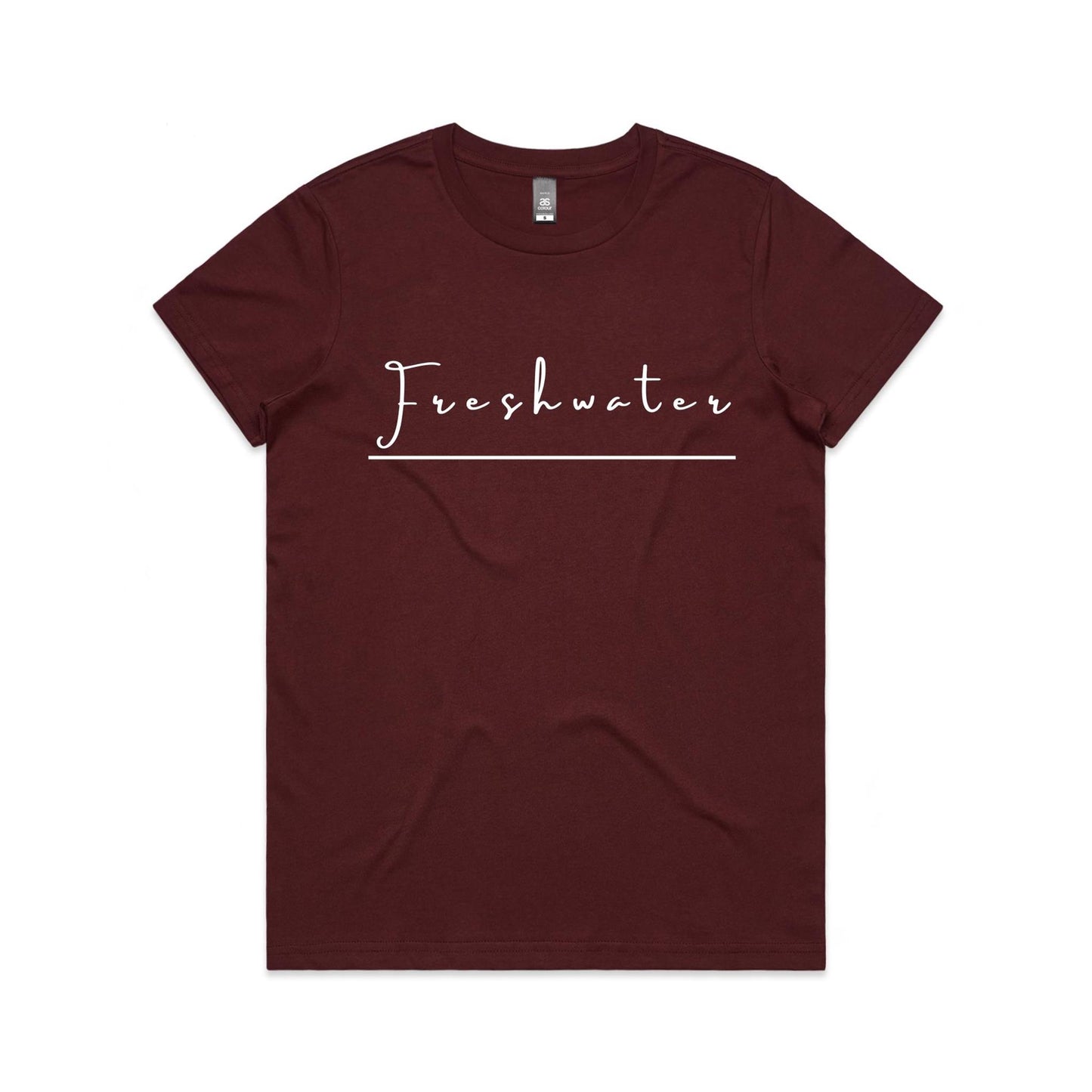 Lost Manly Custom Freshwater Beach Logo Edition AS Colour Women's Maple Tee - Lost Manly Shop