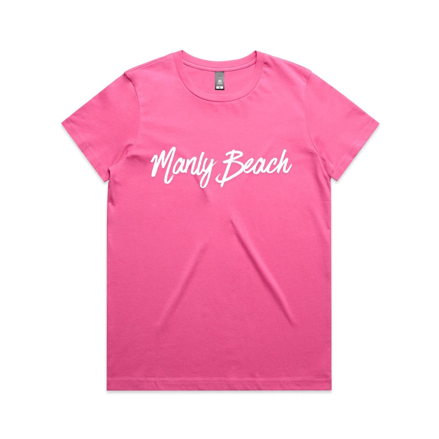 Lost Manly custom logo Manly Beach edition AS Colour Women's Maple Tee - Lost Manly Shop