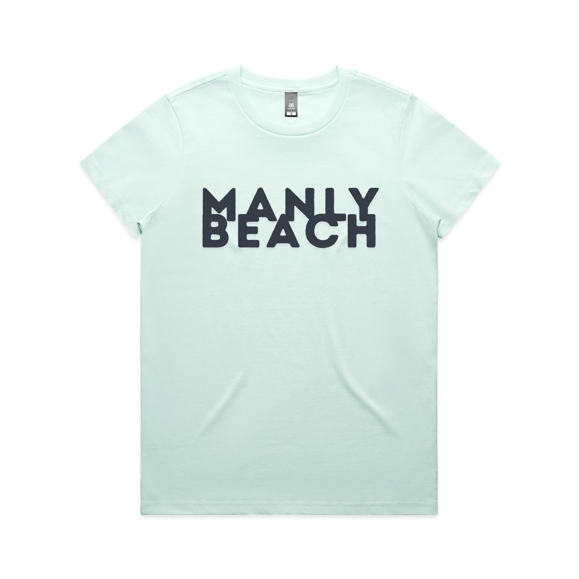 Lost Manly custom logo Manly Beach edition AS Colour Women's Maple Tee - Lost Manly Shop