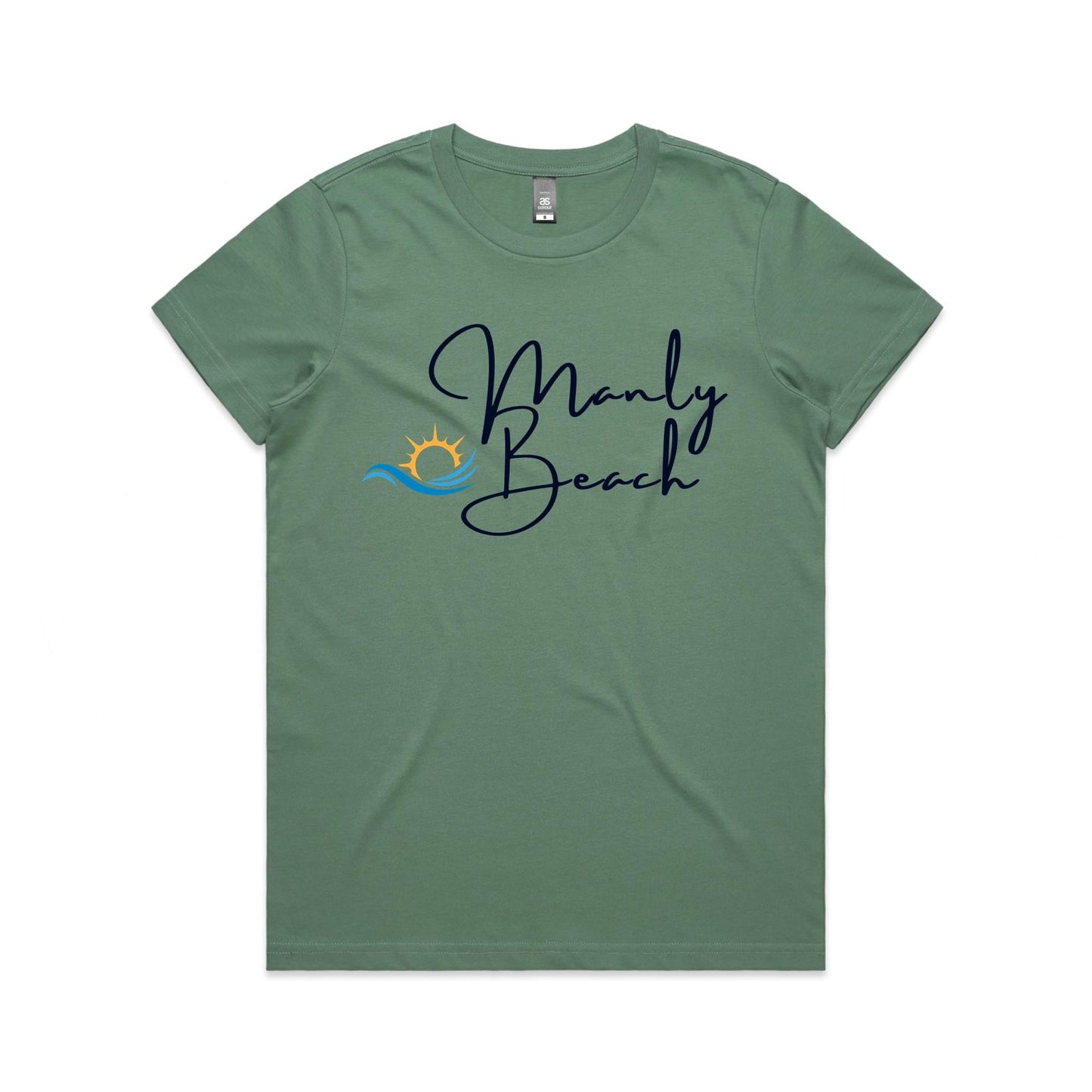 Lost Manly Custom Manly Beach Logo Limited Edition AS Colour Women's Maple Tee - Lost Manly Shop
