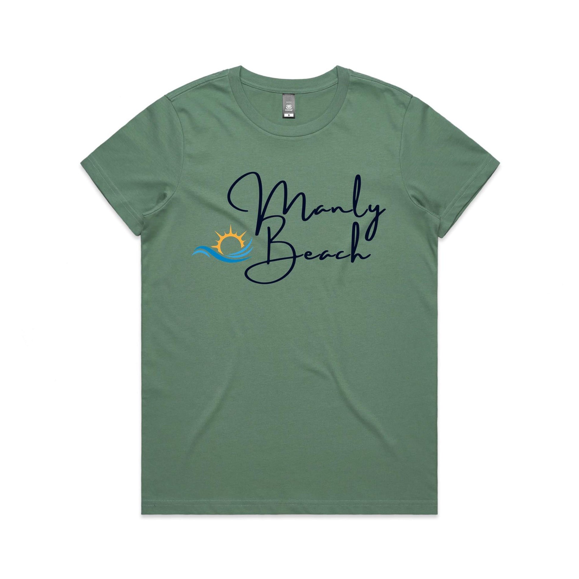 Lost Manly Custom Manly Beach Logo Limited Edition AS Colour Women's Maple Tee - Lost Manly Shop