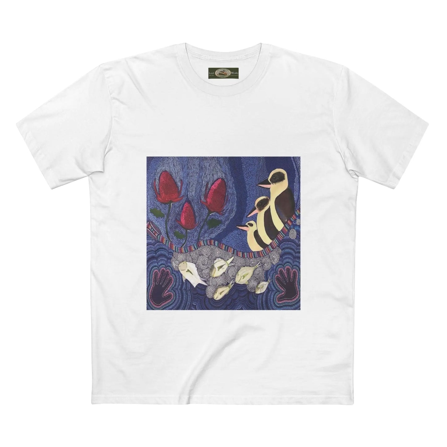 Australian Natives painting Northern Beaches printed T-Shirt 