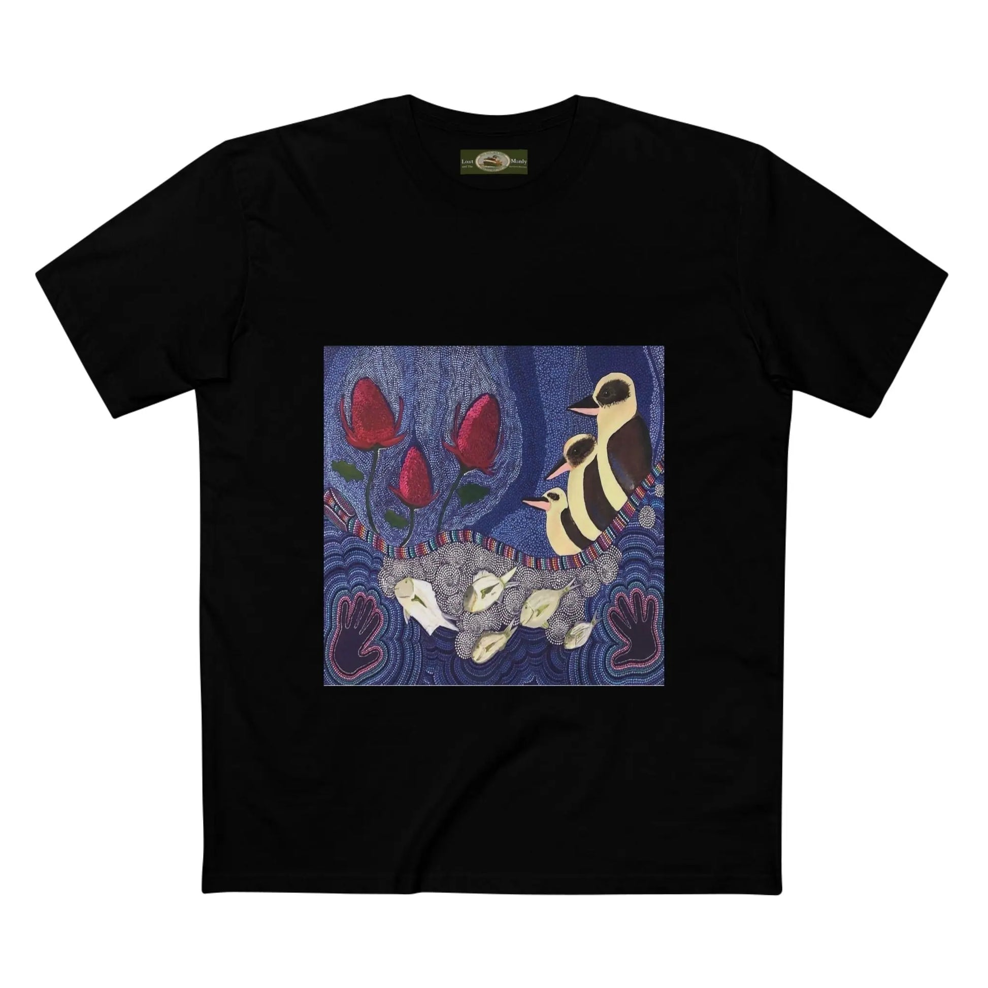 Australian Natives painting Northern Beaches printed T-Shirt 