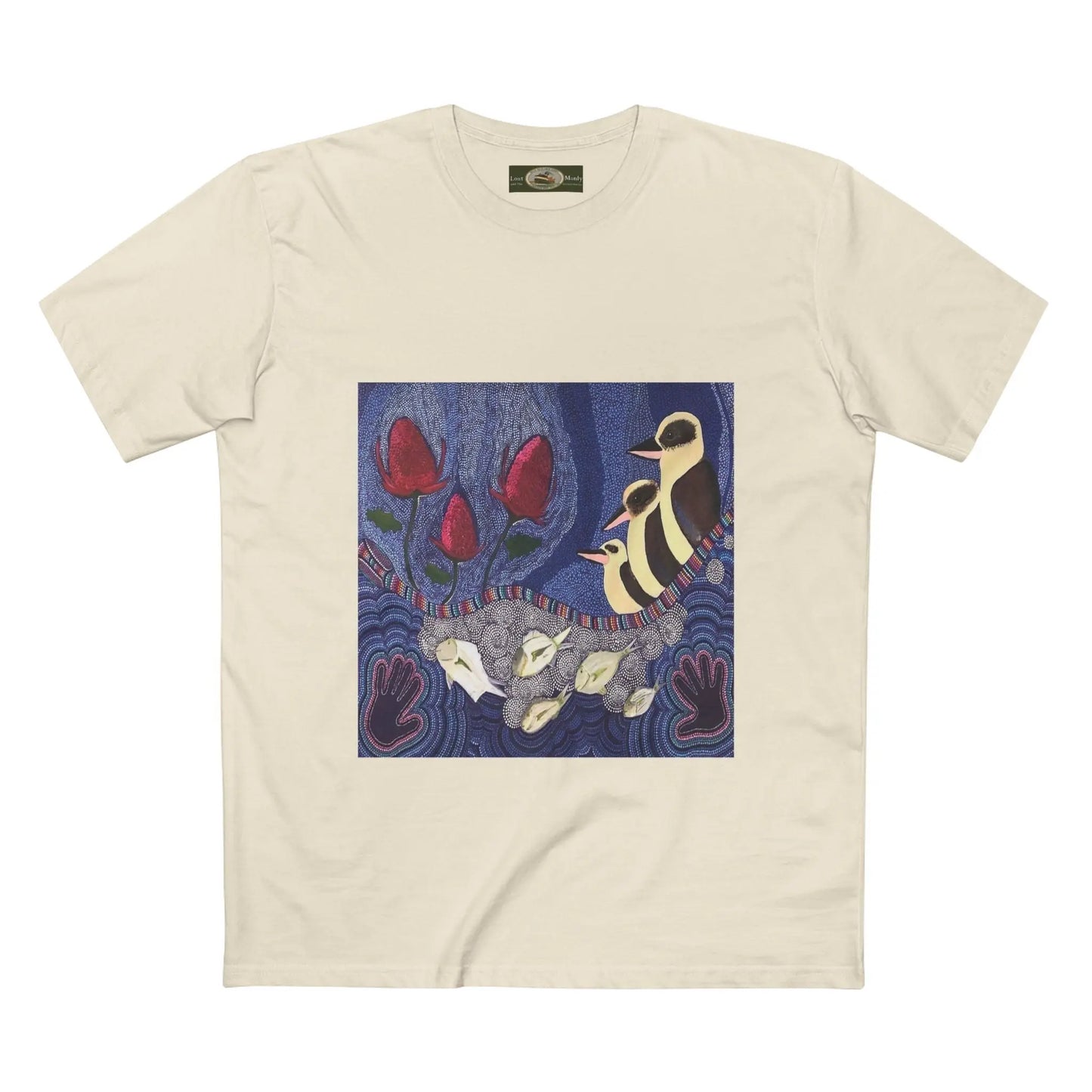 Australian Natives painting Northern Beaches printed T-Shirt 