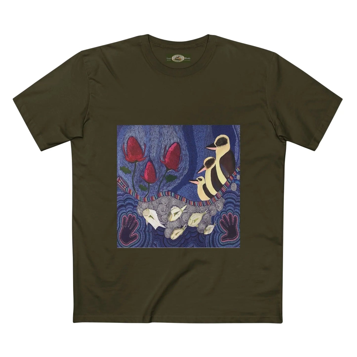 Australian Natives painting Northern Beaches printed T-Shirt 