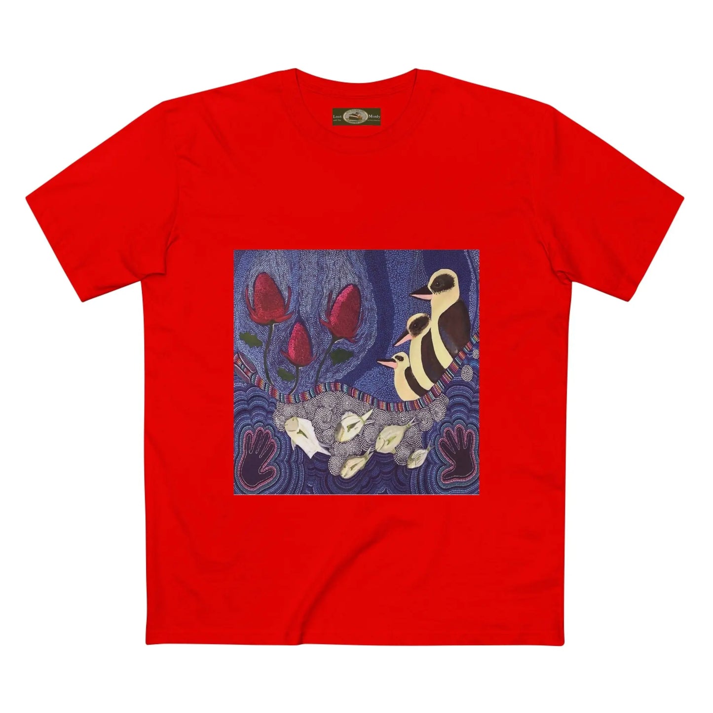 Australian Natives painting Northern Beaches printed T-Shirt 