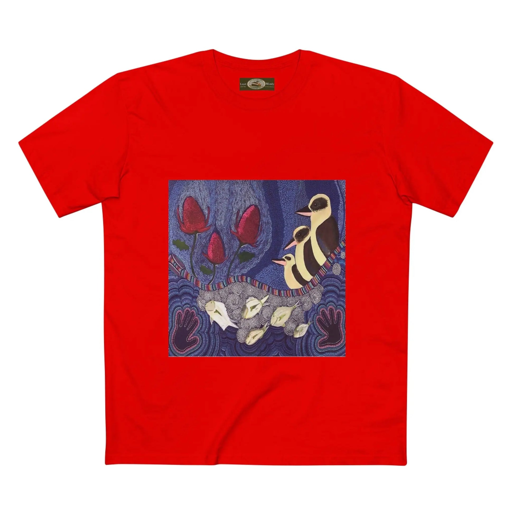 Australian Natives painting Northern Beaches printed T-Shirt 