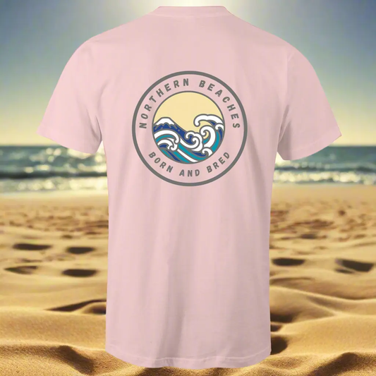 Born and Bred Northern Beaches Sydney Australia Printed Logo T-Shirt 