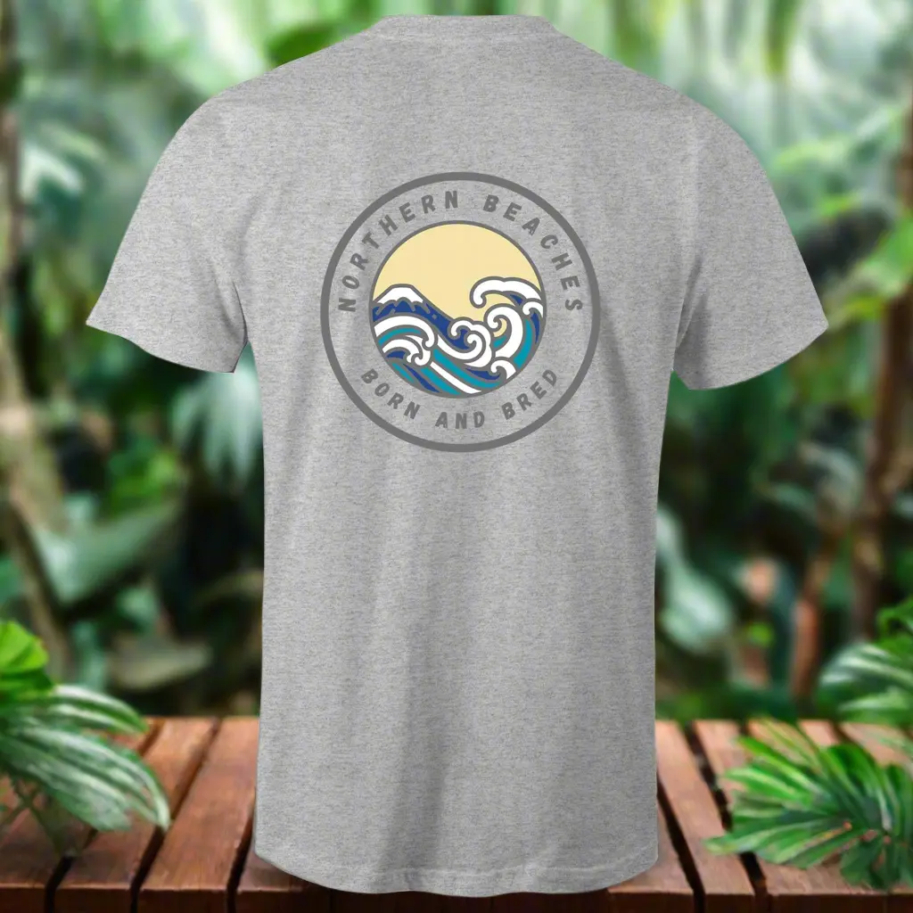 Born and Bred Northern Beaches Sydney Australia Printed Logo T-Shirt 