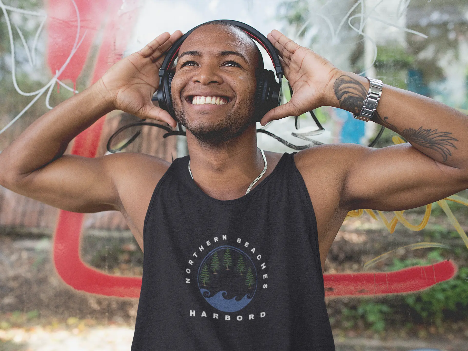 Bucket hat Northern Beaches logo 