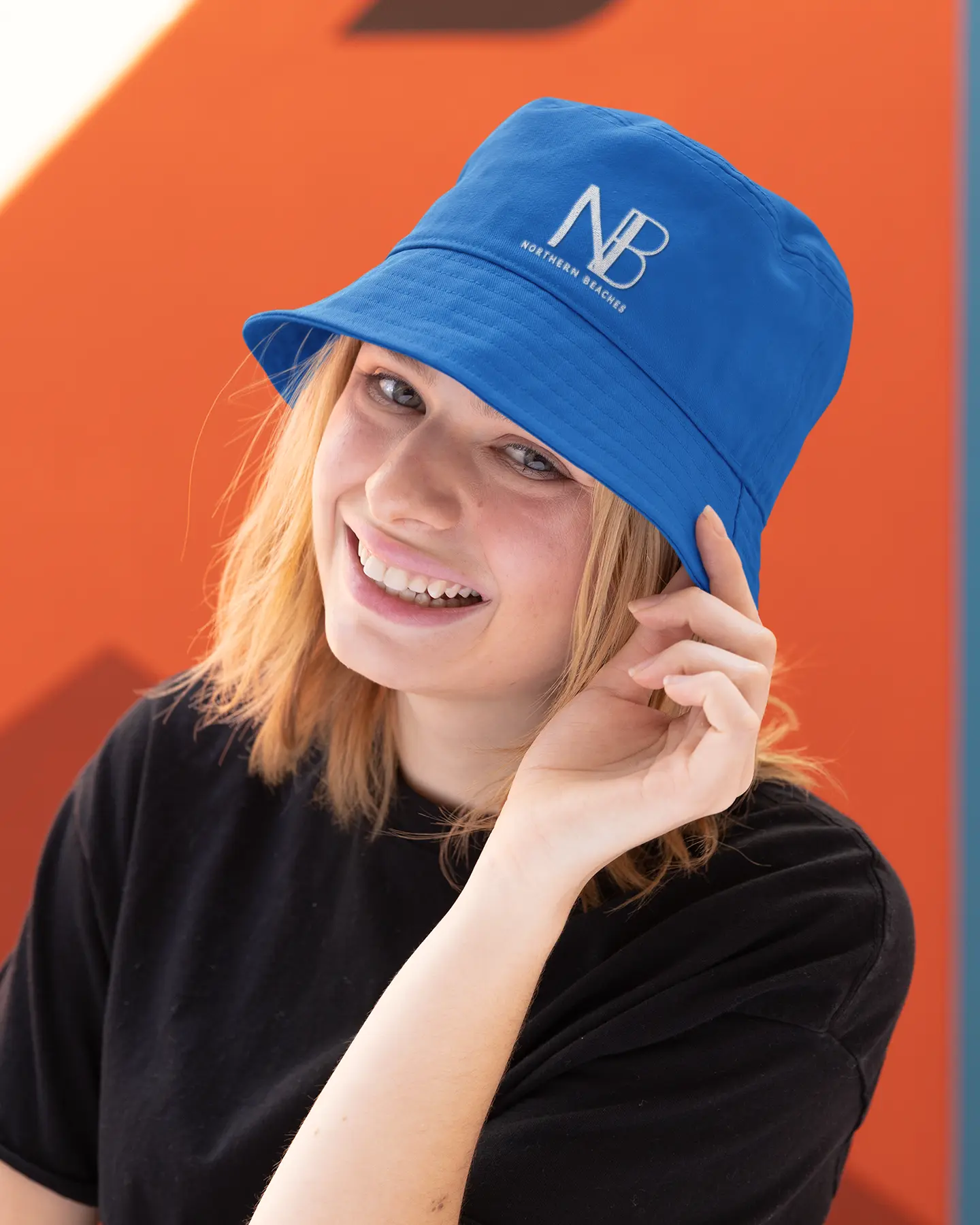 Bucket hat Northern Beaches logo 
